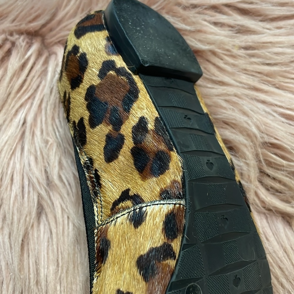 Kate Spade Leopard Print Ballet Flats - Gold Plaque - Picture 7 of 12